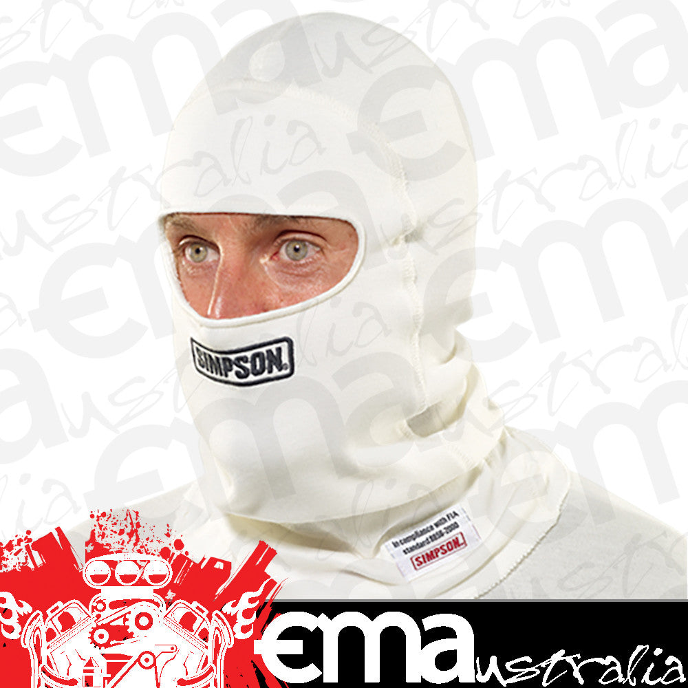 Simpson SI23004W Balaclava Single Eyeport Fia