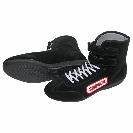 Simpson SI28110BK High Top Driving Shoes Size 11 Black SFI ApprOved