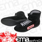 Simpson SI28800BK High Top Driving Shoes Size 8 Black SFI ApprOved