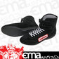 Simpson SI28900BK High Top Driving Shoes Size 9 Black SFI ApprOved