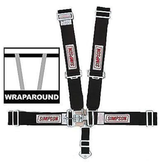 Simpson SI29064BK Latch & Link 55" 5 Point Harness Pull Down Rollbar Mount Black