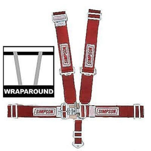 Simpson SI29064R Latch & Link 55" 5 Point Harness Pull Down Rollbar Mount Red