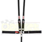 Simpson SI29066BK-HN Sprint Car 5 Point Harness Black Latch & Link Pull Down No Right Side Adjuster suit Head & Neck Restraint 3"/2" Belt