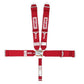 Simpson SI29066R Sprint Car 5 Point Harness Red Latch & Link Pull Down No Right Side Adjuster