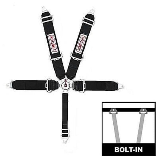 Simpson SI29110BK Camlock 55" 5 Point Harness Pull Down Floor Mount Black