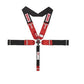 Simpson SI29116BK Drag Racing 5 Point Harness Black Camlock Pull Down Wrap Around Covered In Nomex
