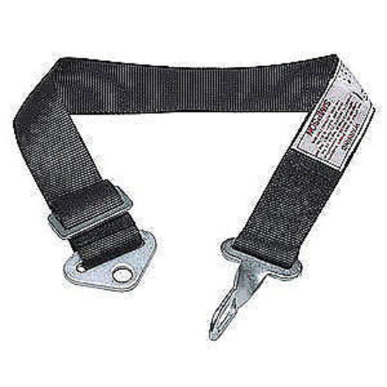 Simpson SI31015BK Latch Type Adjustable Anti-Submerine Belt Black 2" x 34.5"