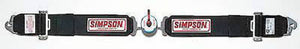 Simpson SI32002BK Camlock Lap Belt Wrap Around - Bar Mount Black 62"L x 3"W