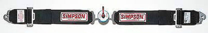 Simpson SI32002BK Camlock Lap Belt Wrap Around - Bar Mount Black 62"L x 3"W
