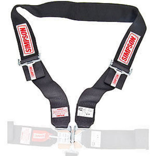 Simpson SI33002BK Individual Shoulder Harness for Camlock Harnesses Black