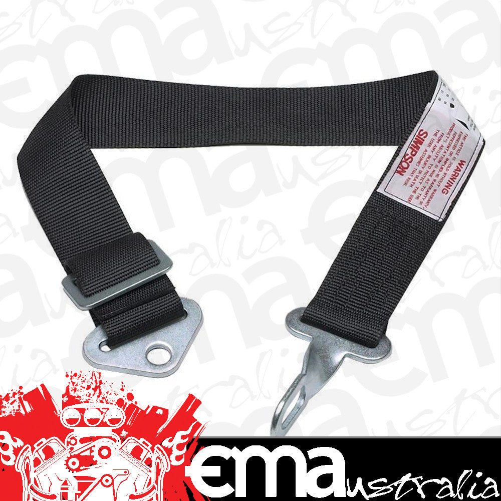 Simpson SI34012BK 27" Camlock Anti-Submarine Belt Bolt In Floor Mount Black