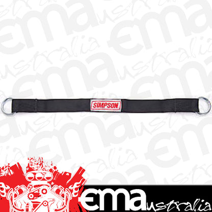 Simpson SI35010BK Tie Down AxLe Strap 4000 Lbs Rated 2Ft Long x 2" Wide Black
