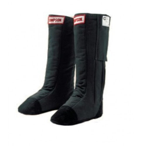 Simpson SI37000xL Drag Boots Black SFI-20 x-Large suit Fc w/ Shoe Size 11-1/2 to 13