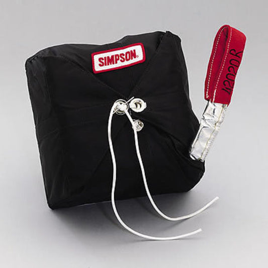 Simpson SI42020BK Racing Skyjacker Parachute 10Ft Drag Chute 200Mph Black
