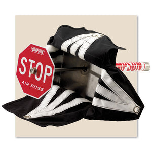 Simpson | SI42031BK | Air Boss 8 Ft Drag Chute w/ Launcher up to 200Mph Black