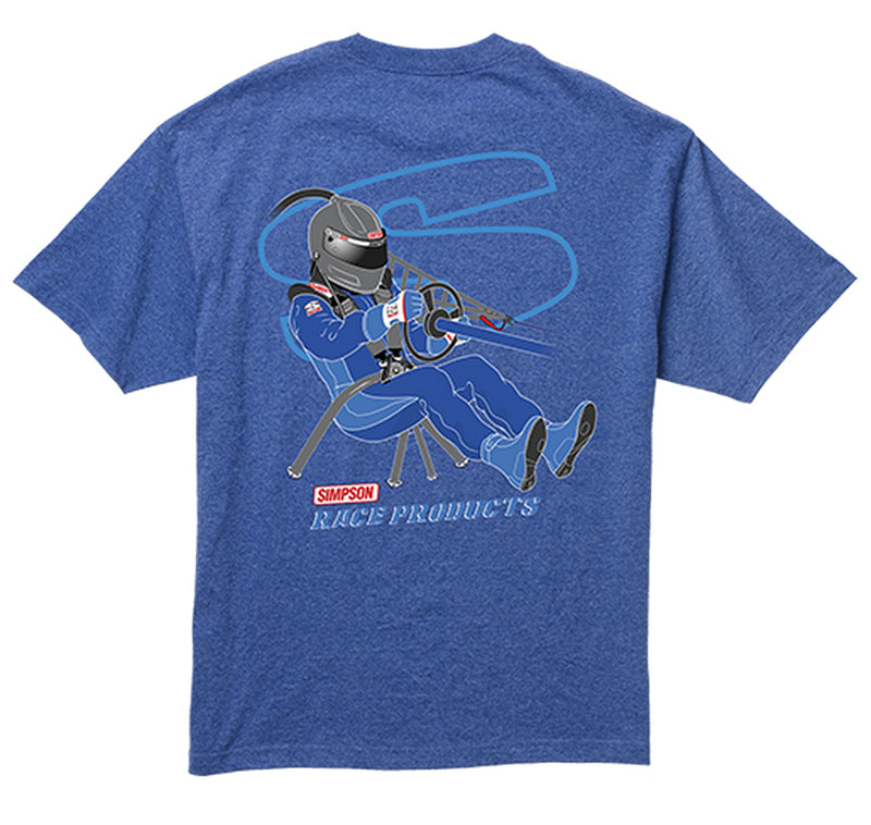 Simpson SI43056Z 2015 Racer Tee Blue 2x-Large