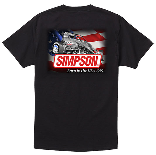 Simpson SI43058L 2015 American Flyer Tee Black Large