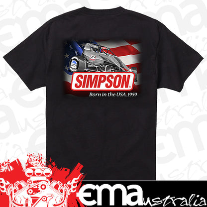 Simpson SI43058S 2015 American Flyer Tee Black Small