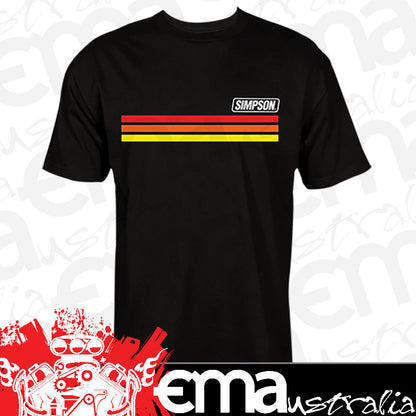 Simpson SI44006M Vintage Tee Black Medium