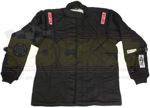 Simpson SI4802334 5 Layer Driving Jacket w/ Arm Restraints Large Black STD.48 Signature Knit Nomex SFI-20