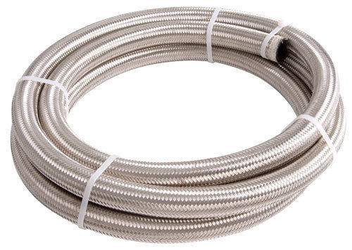 Aeroflow AF100-04-6M SS Braided Hose -4AN 6 Metre Length Clamshell Pack