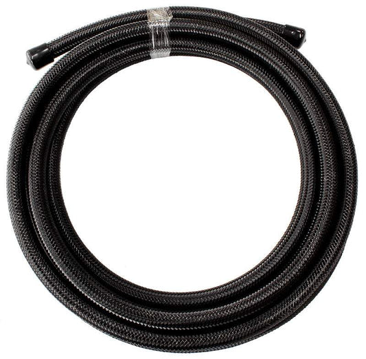 Aeroflow AF100-05-15MBLK SS Braided Hose -5AN 15 Metre Black Stainless Steel