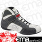 Simpson SIRL130W Redline Shoe Size 12 Black On White w/ White Stitching SFI 3.3/5