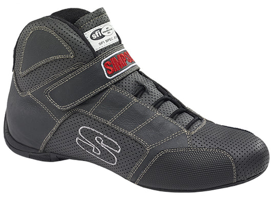 Simpson SIRL800K Redline Shoe Size 8 Black On Black w/ White Stitching SFI 3.3/5