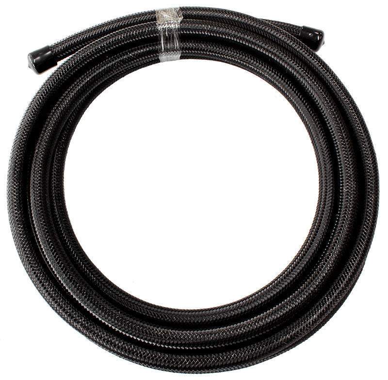 Aeroflow AF100-06-1MBLK SS Braided Hose -6AN 1 Metre Black Stainless Steel
