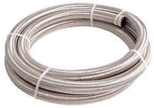 Aeroflow AF100-06-2M SS Braided Hose -6AN 2 Metre Length Clamshell Pack
