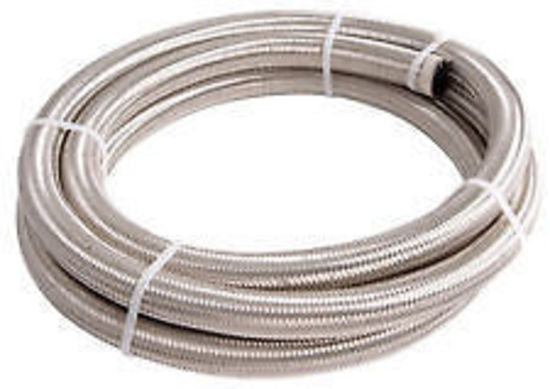 Aeroflow AF100-06-2M SS Braided Hose -6AN 2 Metre Length Clamshell Pack