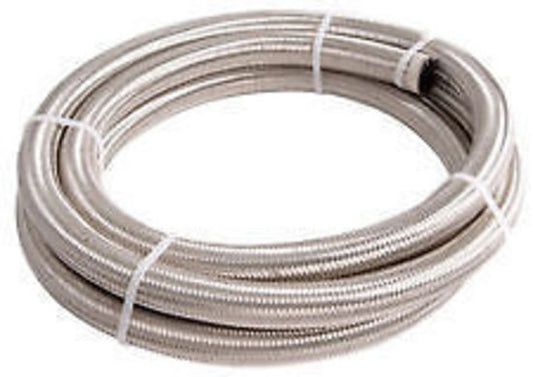 Aeroflow AF100-06-2M SS Braided Hose -6AN 2 Metre Length Clamshell Pack