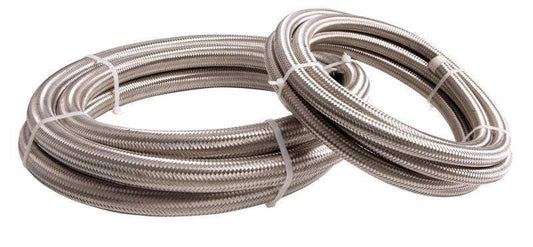 Aeroflow AF100-07-3M SS Braided Hose -7AN 3 Metre Length Clamshell Pack 3/8"I.D