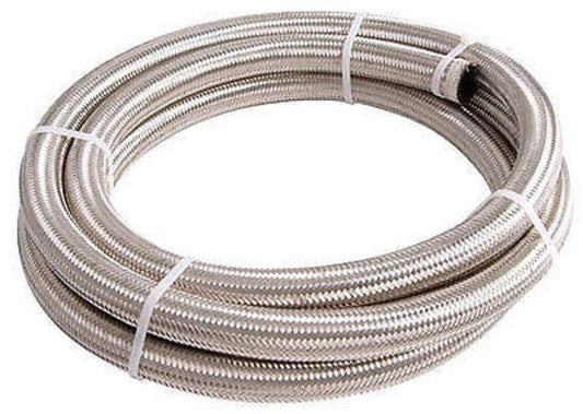 Aeroflow AF100-08-2M SS Braided Hose -8AN 2 Metre Length Clamshell Pack