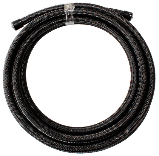 Aeroflow AF100-08-30MBLK SS Braided Hose -8AN 30 Metre Black Stainless Steel