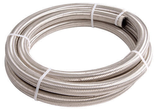 Aeroflow AF100-08-3M SS Braided Hose -8AN 3 Metre Length Clamshell Pack