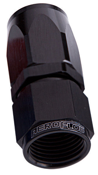 Aeroflow AF101-08BLK-25 -8AN Taper Series Straight Hose End Black *25 Pack*