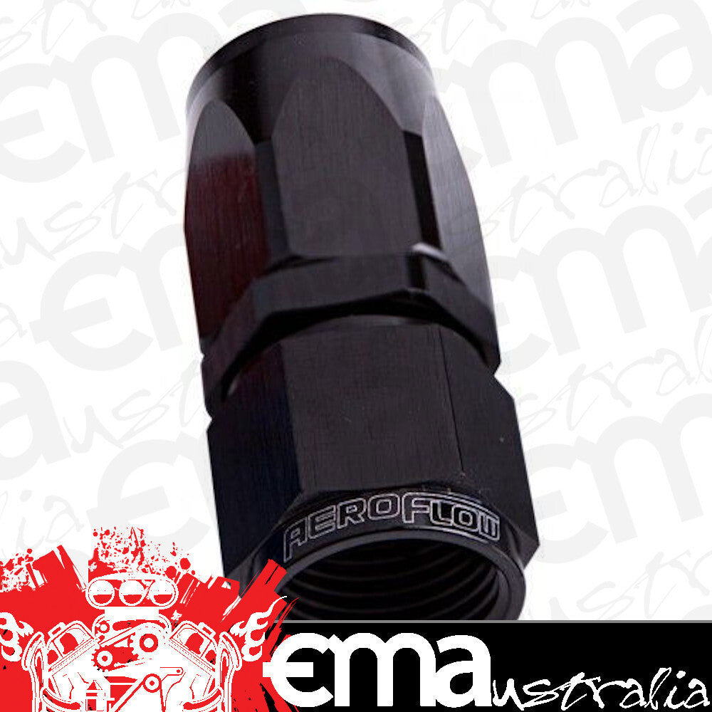 Aeroflow Performance Products AF101-08BLK 8AN Taper Series Straight Hose End Black