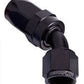 Aeroflow AF102-06BLK -6AN Taper Series 45 Degree Hose End Black