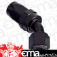 Aeroflow AF102-06BLK -6AN Taper Series 45 Degree Hose End Black