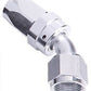 Aeroflow Performance Products AF102-06S 6AN Taper Series 45 Degree Hose End Silver