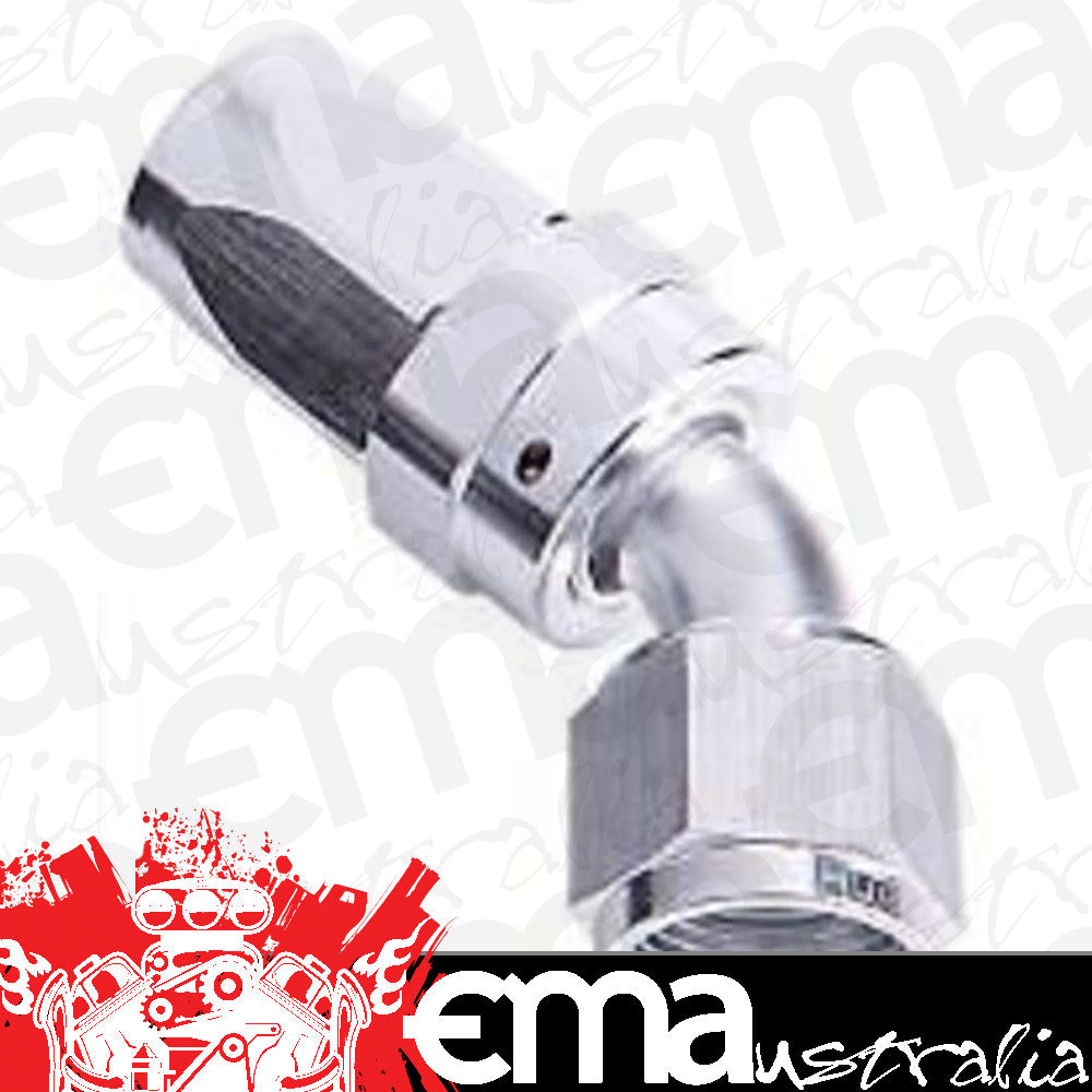 Aeroflow Performance Products AF102-06S 6AN Taper Series 45 Degree Hose End Silver