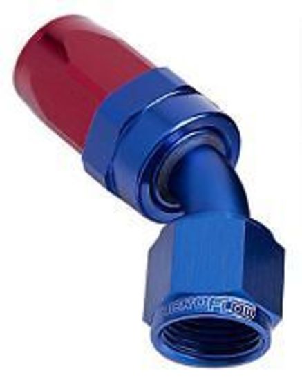 Aeroflow AF102-08 -8AN Taper Series 45 Degree Hose End Blue