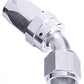 Aeroflow Performance Products AF102-20S 20AN Taper Series 45 Degree Hose End Silver