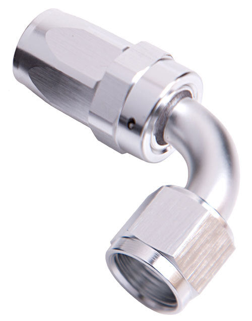 Aeroflow AF103-04S -4AN Taper Series 90 Degree Hose End Silver
