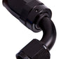 Aeroflow AF103-06BLK -6AN Taper Series 90 Degree Hose End Black