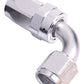 Aeroflow Performance Products AF103-08S 8AN Taper Series 90 Degree Hose End Silver