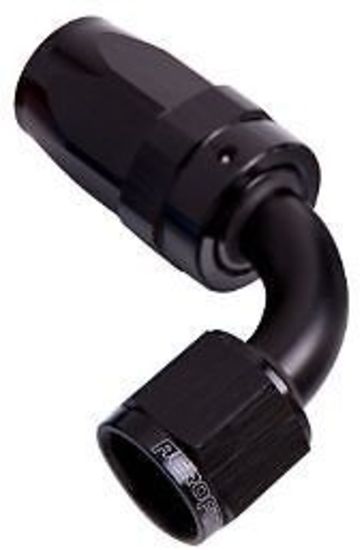 Aeroflow AF103-12BLK -12AN Taper Series 90 Degree Hose End Black
