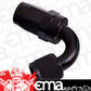 Aeroflow Performance Products AF104-08BLK 8AN Taper Series 120 Degree Hose End Black