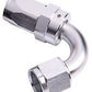 Aeroflow Performance Products AF104-10S 10AN Taper Series 120 Degree Hose End Silver